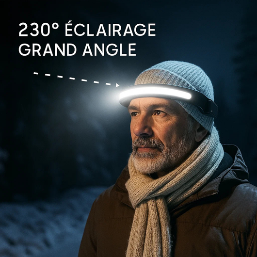 Adventure Light - Lampe frontale LED 230°