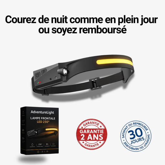 Adventure Light - Lampe frontale LED 230°